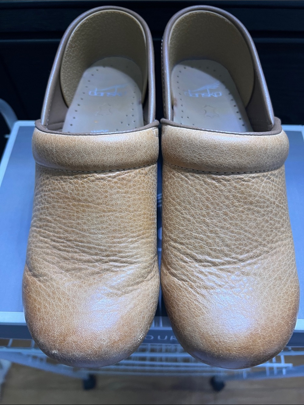 Dansko WomensTan Leather Clogs